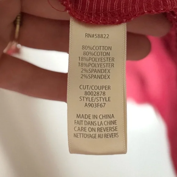 NWOT Max Studio Red & White Ruffle Trim Mini Dress Cotton Blend Size Small - Picture 7 of 7